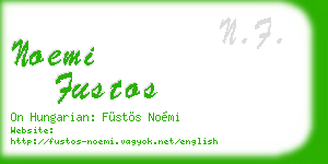 noemi fustos business card